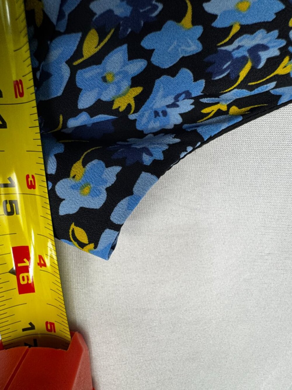 Likely Morrell Ruffled Floral Asymmetric Midi Dress Blue White Yellow Sz 6 - Picture 12 of 16